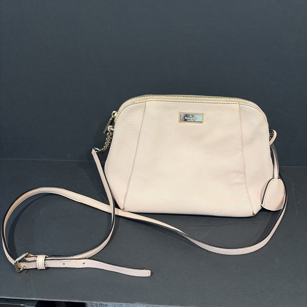 Kate Spade Leather Chain Crossbody Shoulder Handbag Purse Pink